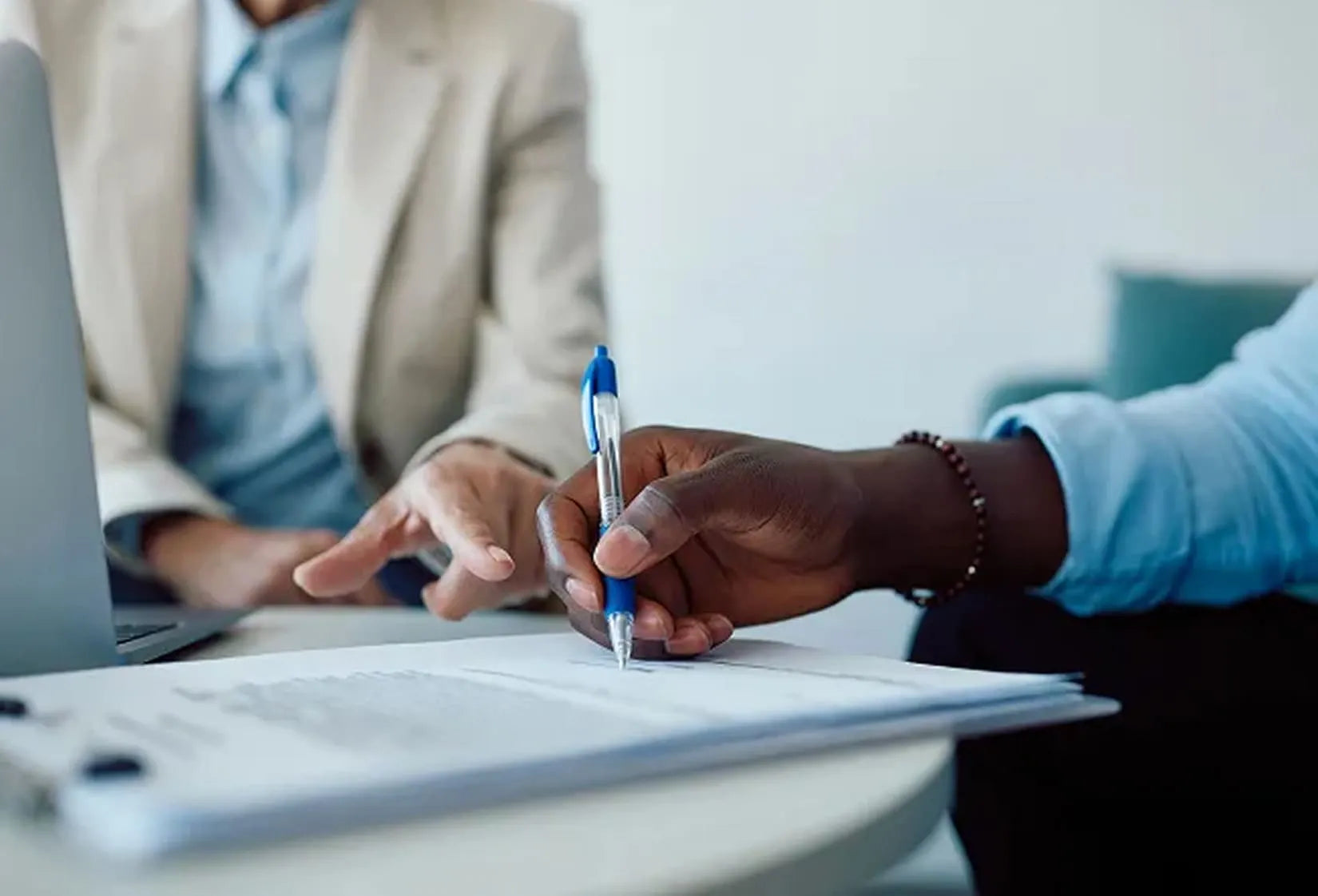 Signing insurance documents
